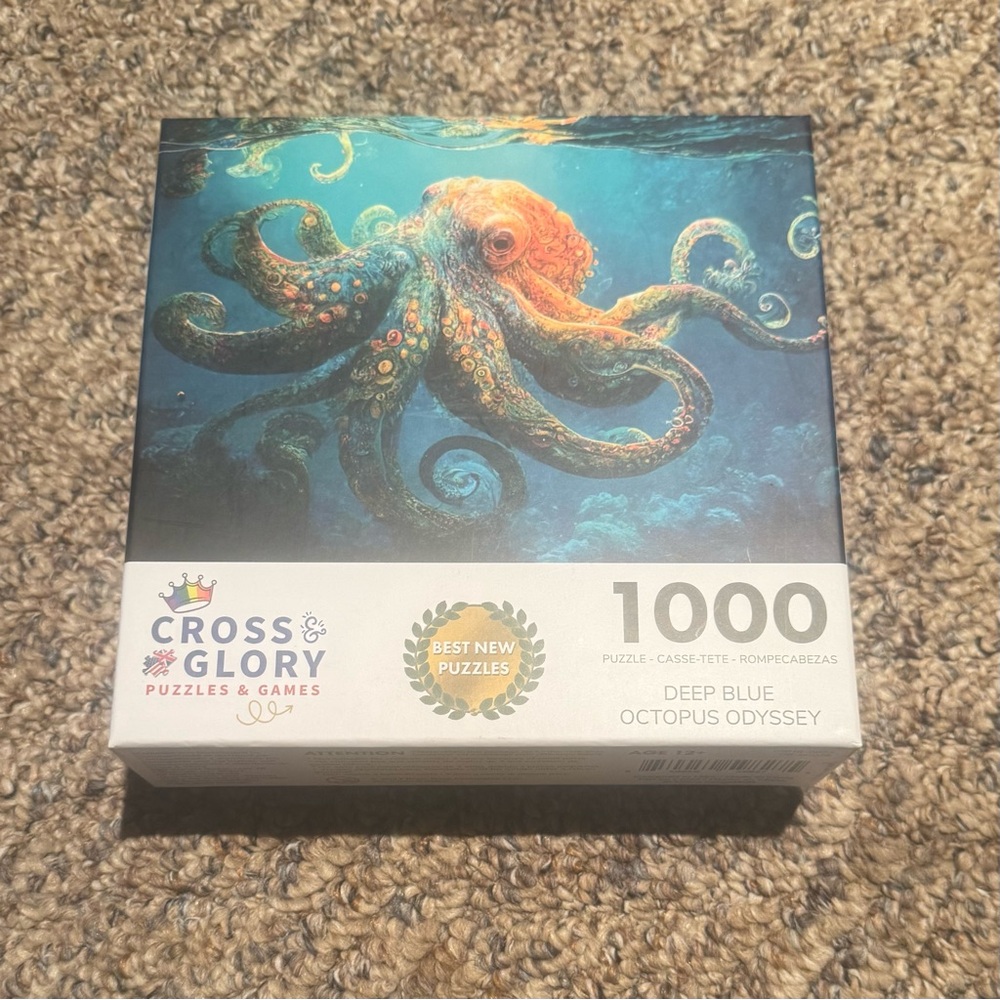 Cross & Glory Deep Blue Octopus Odyssey Puzzle
